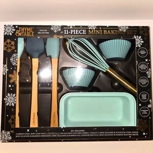 Thyme & Table 11-Piece Mini Baking Set -Blue NEW